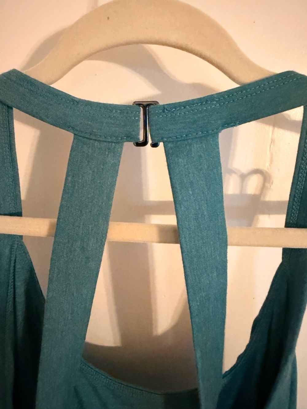 HALARA Jade Green Racerback Jumpsuit with Gathered Waist - Picture 6 of 11
